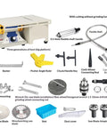 Jade Carving Machine Bench Grinder Polisher Cutting Tool Electric Stone Workbench accessories and parts displayed on a flat surface.