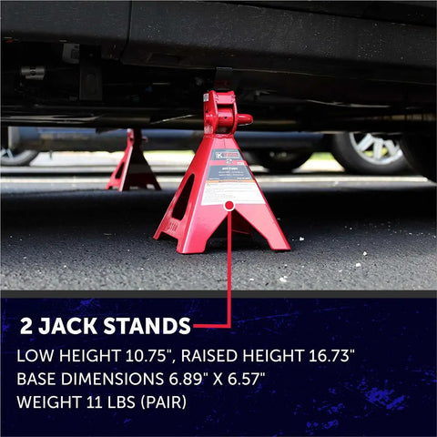 Built Like A Tank 2 Ton Hydraulic Trolley Floor Jack Delivering Smooth 4000 LB Lifts With Matched Safety Stands For Zero Stress Garage Jobs And Serious Daily Mechanic Repairs
