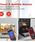 EMF Meter 3 In 1 Electric Field Magnetic Field And Temperature Tester with Large LCD used near oven and TV