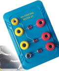 Fencing Gear Diagnostic Tool With Color-Coded Slots And Indicator Lights For Epee, Foil, And Saber Blades, blue device close-up