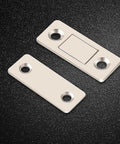 4 Pack Cabinet Magnetic Door Catch Set With Stainless Steel Shell, strong magnetic latch pieces on textured surface
