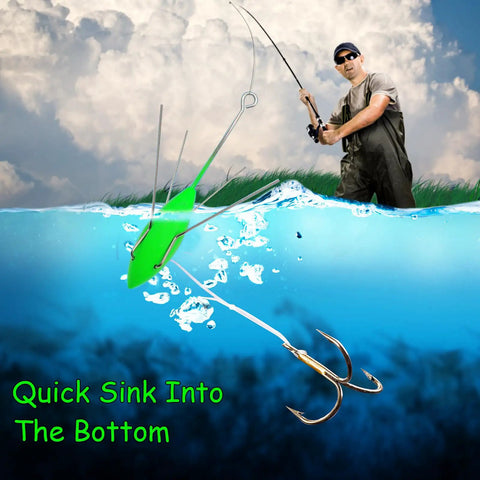 Angler casting with Three Piece Lead Sinker Set For Surf Fishing And Saltwater Casting, 2 Oz To 5 Oz Long Tail Spider Sinkers.