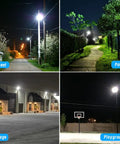 Lit Solar Street Lights Outdoor Waterproof 30000LM Flood Lights 6000K Daylight lighting street, patio, garage, playground
