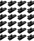 Heavy Duty Tarp Clips With Lock Grip Clamps And Thumb Screw Design Durable Nylon Weatherproof Awning Clips shown in a grid layout