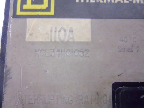 Real Deal 3 Pole 110 Amp Thermal Magnetic Circuit Breaker Series 2 heavy duty panel switchgear label detail.