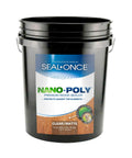 Heavy Duty Water Based Wood Sealer And Clear Waterproofer in a 5 Gallon bucket, designed for weather shielding outdoor wood surfaces.