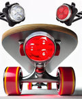 LED Skateboard Light Kit For Night Riding Front And Rear Lights USB Rechargeable Strapped To Trucks on skateboard