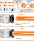 Push To Connect Fittings 6mm Tube OD To 1 Quarter Inch NPT Male Quick Connect Pneumatic Air Hose Fittings Easy Install Guide