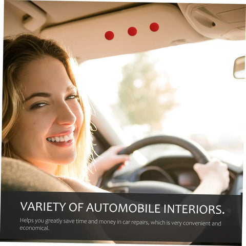 Woman driving a car showcasing the interior, relevant to 50 Pcs Headliner Repair Kit For Car Roof Liner Fixing Rivets And Interior Ceiling Cloth No Fuss DIY Quick And Easy At Home Repairs Durable Automotive Fasteners For Seamless Headliner Fix.