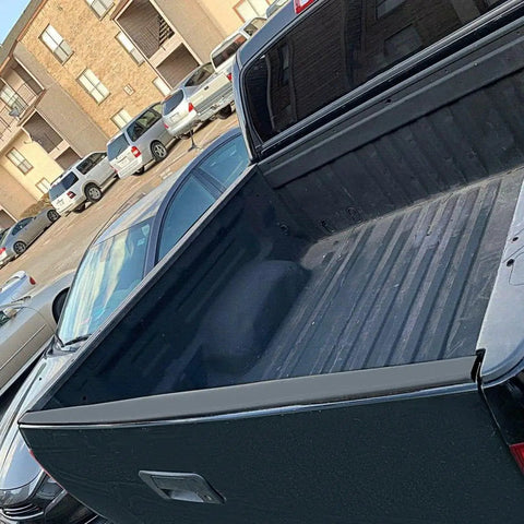 Installed Tailgate Molding Cap Top Cover for 2007-2013 Toyota Tundra, Black Durable Plastic, Direct Fit, Weather Resistant
