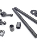 Moxon Twin Screw Vise Hardware Kit For Joinery And Carving Pro Grade Work-Holding Fixture With 10 Inch Threaded Rods Nuts Washers