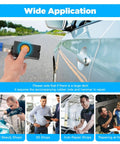 Auto Body Dent Repair Kit Pro Spot Dent Puller in use on car body with digital screen showing application in repair shops and home