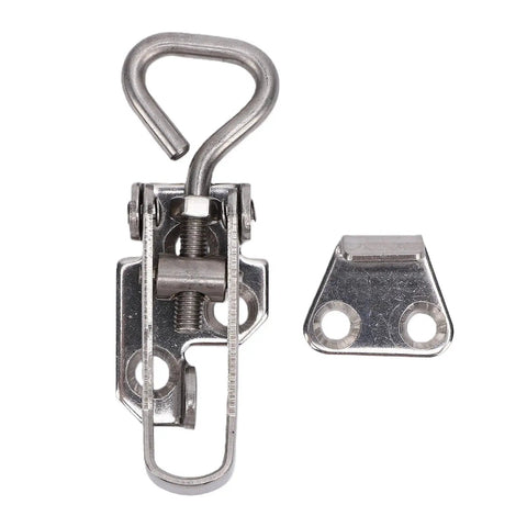 Beefy 4 Piece Marine Grade 304 Stainless Steel Toggle Latch Clamp Hardware Kit With Screws For Boats Yachts RV Cabinets Wooden Boxes