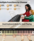 88 Key Folding Keyboard Piano With Full Size Semi Weighted Action Digital Piano Packed With 1000 Timbres And 1000 Rhythms MIDI USB