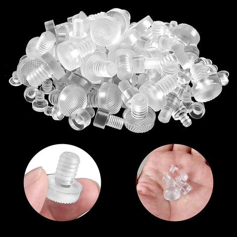 Straight Up Solid Protection No Hassle Install Premium Rubber Table Feet Bumpers Assorted Clear Sizes Non Adhesive Anti Slip Grips Quick Fix For Glass Furniture And Cabinets, assorted sizes and shapes of clear rubber bumpers.