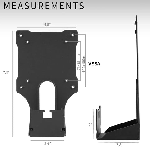 VESA Adapter Plate Mounting Bracket For Dell S Series Monitors S2340L S2440L S2340M S2240L S2240M Black Easy Install dimensions