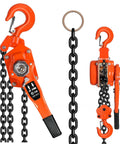 Heavy Duty Manual Chain Winch Lever Hoist 13200 Lbs Come Along With Upgraded Auto Chain Lead And 360 Degree Rotating Hook