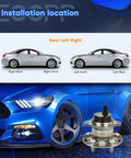 Wheel Hub And Bearing Assembly For Toyota Prius 2010 2015 And Prius Plug In 2014 2015 5 Lug Rear Pair Installation Diagram