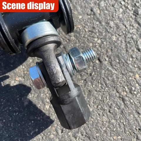 Close-up of Heavy Duty Scissor Jack Drill Adapter For Vehicles showing hardened carbon steel connection for easy tire changes.
