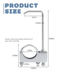 Heavy Duty Universal Exhaust Hanger Clamp For Cars, Trucks, And SUVs, 2.5 Inch Exhaust Pipe Support dimensions shown