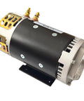 Brand New 24V DC Electric Motor For Genie Scissor Lift GS1930 Heavy Duty 4.5 HP Hydraulic Power Unit Replacement OEM Grade 40844GT close-up side view