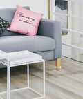 Square Table Leg Protectors For Large Chairs And Sofas Fits From One And Fifteen Sixteenths Inches To Two And One Sixteenth Inches 49mm To 53mm Two Inch Silicone Leg Caps With Felt Pads Clear 16 Pack No Slip Floor Safe Easy Fit on a sofa leg in a modern living room