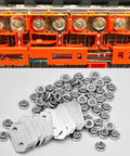 Fresh Nickel Plated Copper Bus Bars And Stainless Steel Nuts Kit For Hybrid Battery Modules Bolt Straight Up To 2004 To 2015 Toyota Prius Gen 2 3, showcasing copper bars and stainless nuts.