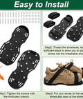 Installation guide for Ten Pair Pro Grade Epoxy Floor Spike Shoes With Three Quarter Inch Short Spikes For Concrete Garage Floors.