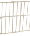 No Drill Pressure Mount Metal Dog Gate For Doorways And Hallways Expandable From 22 To 38 Inches 18 Inches Tall White Indoor Gate