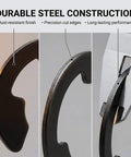 Close-up of durable steel E clip with precision cut edges from 800 Piece E Clip Retaining Ring Kit With 10 Sizes In Manganese Steel Pro Grade.