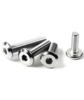 Three Sixteenths Inch Diameter 24 Threads Per Inch Fully Threaded Flat Head Hex Socket Cap Screws Bolts Beefy Heavy Duty In 304 Stainless Steel 18 8 Grade Bright Finish For Countersunk Furniture Connectors And Machinery Hardware