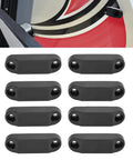 Display of 4 Pairs Magnetic Luggage Door Latch And Holder Kit For RV And Travel Trailer Magnetic Door Catch Black Finish