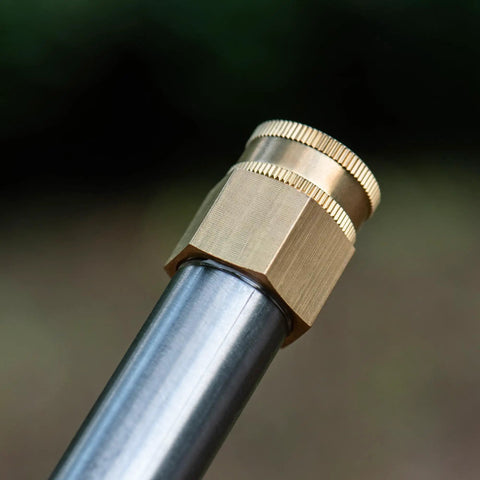 Brass Garden Hose Adapter 3/4 GHT Female To 3/4 NPT Female Swivel Connector on hose end