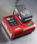 Powercore 20 Auto Pwrjump Charger Tool Only With 5 Minute Fast Charge and LED status lights on metal surface