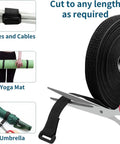 Adjustable 26Ft Black Cable Straps With 30 Buckles For DIY Cord Bundling Free Cut Length Reusable Nylon Hook And Loop in use