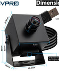 Front view of 48MP USB Camera For Laser Engravers And Raspberry Pi Pro Grade Ultra HD 8000x6000 Mini Lightburn Vision Camera.