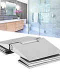 Beveled Double Sided Stainless Shower Door Hinge For 812mm Tempered Glass Bathroom Hardware Heavy Duty Premium 304 Stainless Steel