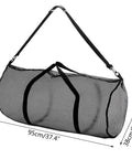 Large Capacity Mesh Duffel Gear Bag For Scuba Diving Snorkeling Equipment And Football Gear Tear Resistant Travel Tote