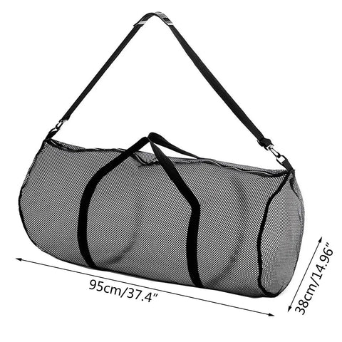 Large Capacity Mesh Duffel Gear Bag For Scuba Diving Snorkeling Equipment And Football Gear Tear Resistant Travel Tote