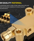 Badass Heavy Duty Brass PV2 Proportioning Valve For Disc Drum Brake Swap Replacement 172-1353 with high quality brass finish.