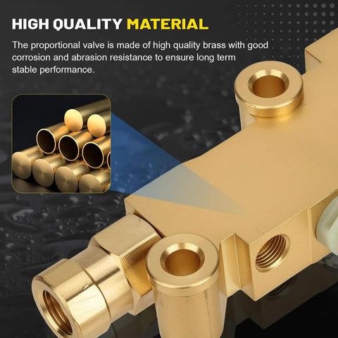 Badass Heavy Duty Brass PV2 Proportioning Valve For Disc Drum Brake Swap Replacement 172-1353 with high quality brass finish.