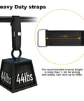 1 Inch By 39 Foot Nylon Hook And Loop Straps Roll With 60 Buckles 30 Metal And 30 Plastic Adjustable Reusable Cut To Length Ties For Home Office Garage Organization Black holding a 44lbs weight