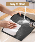 Non-Slip Silicone Water Cooler Mat With Raised Edge For Floor Protection Under Water Dispenser 22 By 19 Inches Spill-Proof Mat Keeps Floors Dry