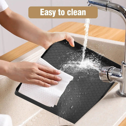 Non-Slip Silicone Water Cooler Mat With Raised Edge For Floor Protection Under Water Dispenser 22 By 19 Inches Spill-Proof Mat Keeps Floors Dry