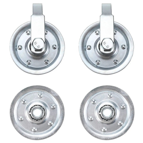 Garage Door Cable And Pulley Kit With 2 Pairs Of Galvanized Aircraft Cables And 4 Heavy Duty 3 Inch Pulley Sheaves Built Tough