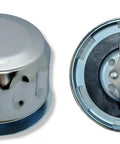 Hydraulic Tank Breather Cap For Oil And Fuel Reservoir With Flange And Bayonet Lock 304 Stainless Steel Vent Cap, top and bottom view