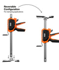 Workhorse Construction Jack For Drywall And Panels, 350 Pound Capacity, 10 Inch Lift Range, Hands Free Lifting with Clamp Ready Feature