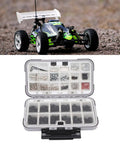 Universal RC Screw Kit With 537 Pcs Double Sided Screws And Nuts Organizer Box Hardware Fasteners For 1/8 1/10 1/12 And 1/16 Scale RC Cars Trucks Crawlers On Road Vehicles, open organizer case