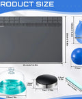 Size chart of All In One Six Piece Watch Cleaning Kit With Putty And Dust Cover Air Blaster Cushion Case Opener Ball Repair Mat And Pivot Tool