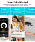 Smart Under Cabinet Lighting control with Alexa, Google Home, app, and remote options for kitchen or display case, 10 pack